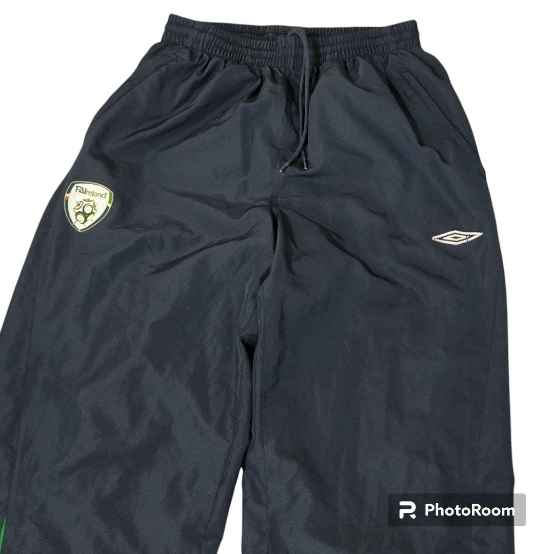 アンブロ UMBRO アイルランド 代表 ナイロン パンツ ワイド 90s L
