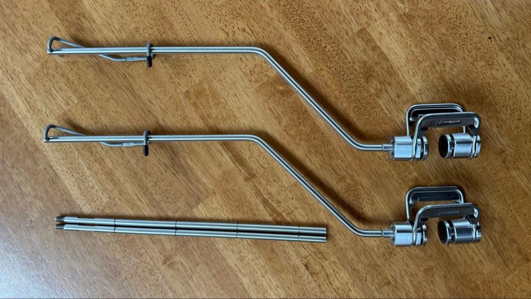 【美品】スノーピーク ランタンハンガー + クランプ 2セット