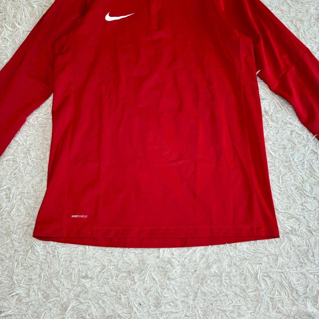 ◎極美品 NIKE ハーフジップ スリムフィット 伸縮 ランニング テニスゴルフ