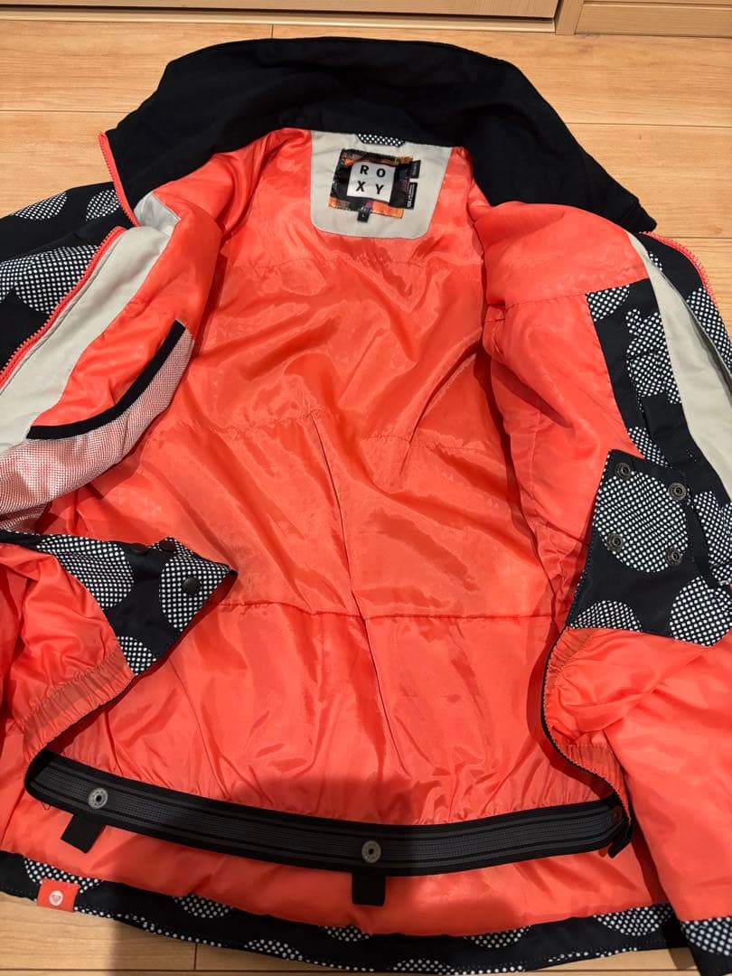 ROXYロキシー　スキーウェア　スノーボードウェア　ジャケット　ドット柄　美品L
