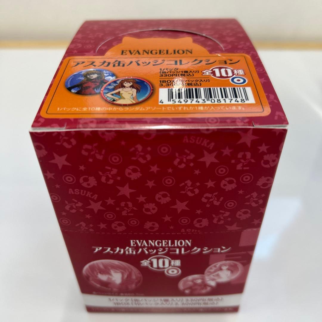 EVA STORE オリジナルアスカ、カヲル缶バッジBOX+タロットカード2箱