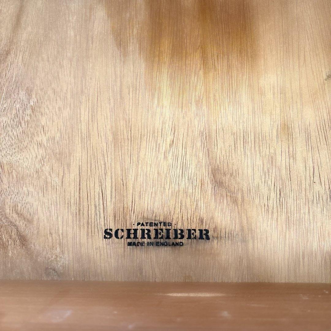 英国アンティークチーク6杯 （SCHREIBER）木製チェスト　キャビネット