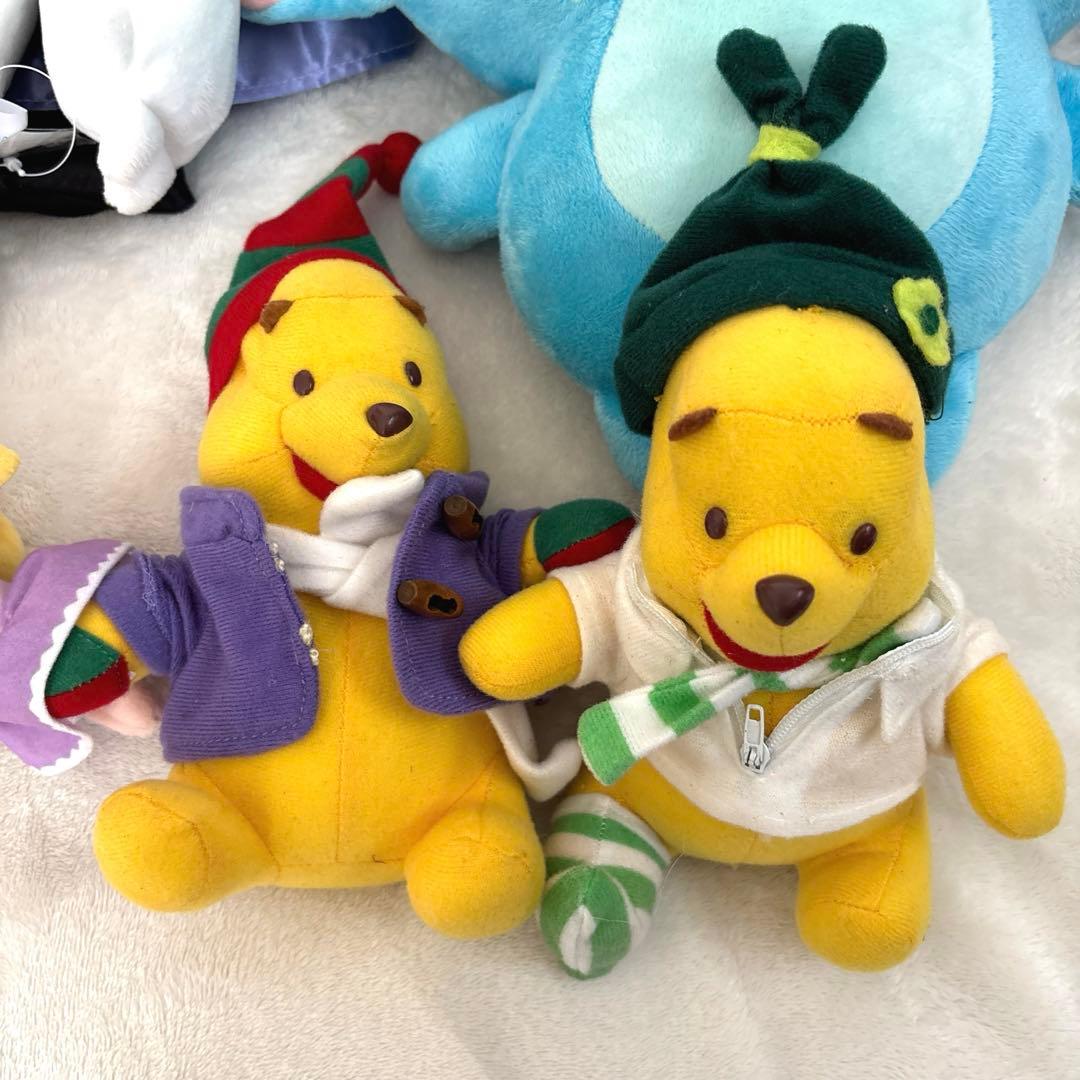 【Disney】キャラクター　プーさん　アナ雪　ミッキー　ぬいぐるみ30体まとめ