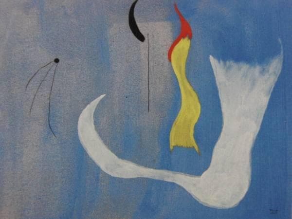 J・ミロ、絵画、希少画集画、新品額装付、美品