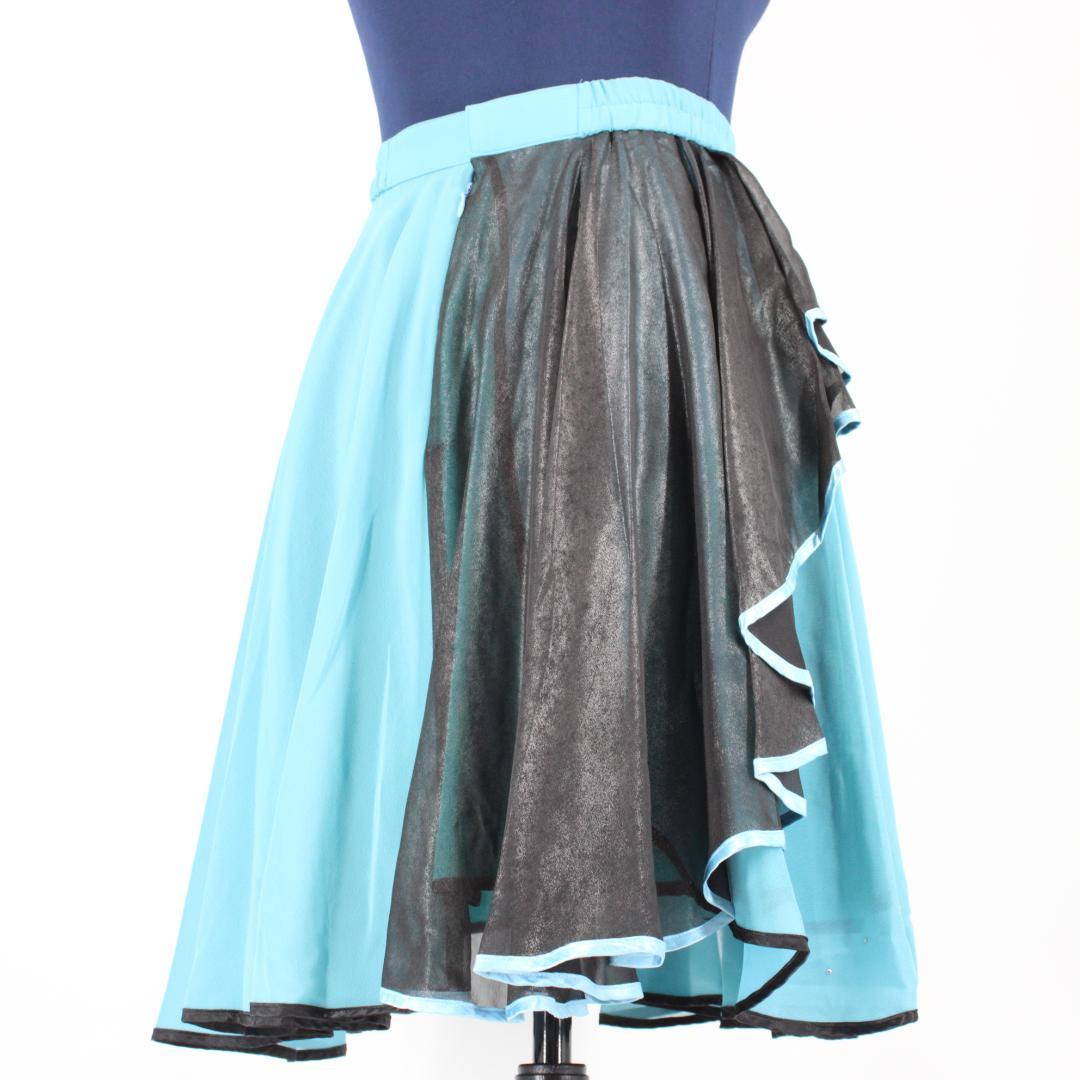 【美品 社交ダンス衣装】スカート Bright Proceed 水色 かわいい