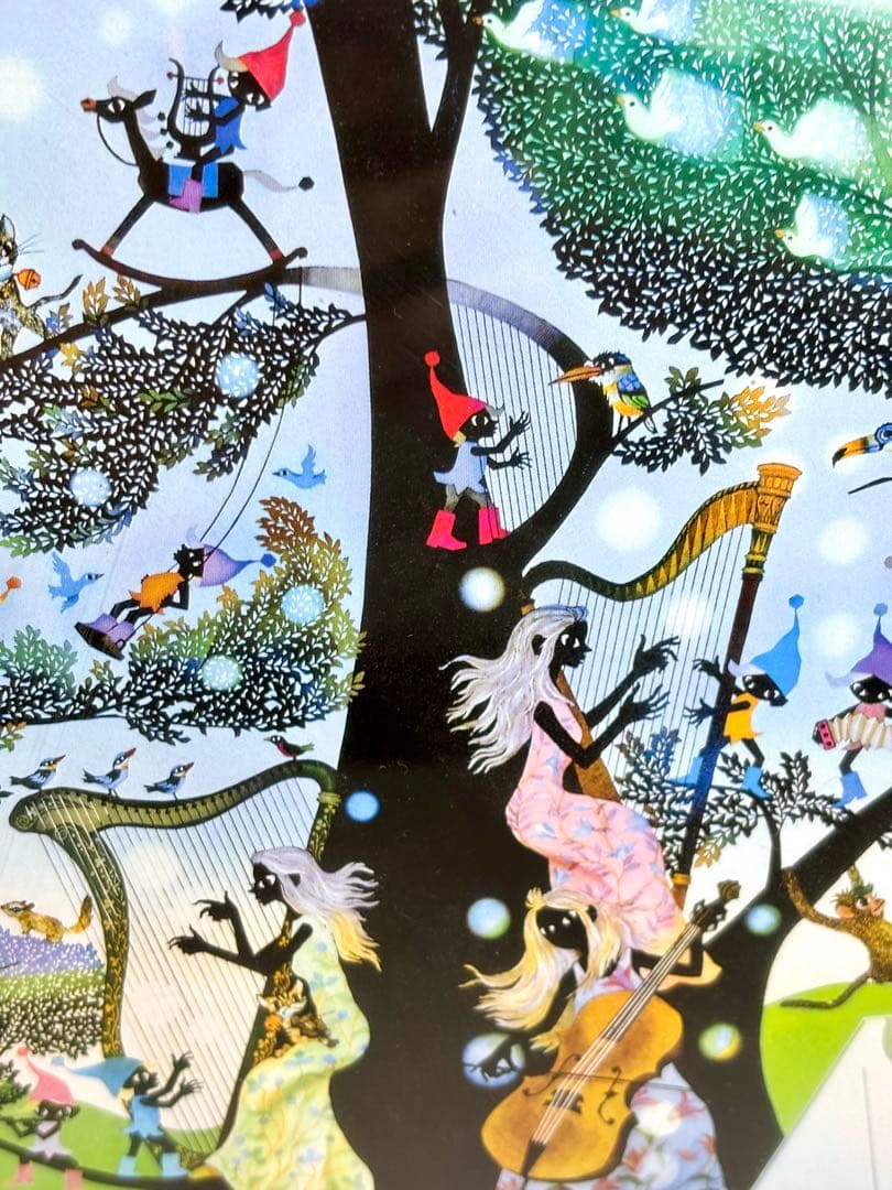 #藤城清治「こびとの楽園」レフグラフ作品 本人サイン入り