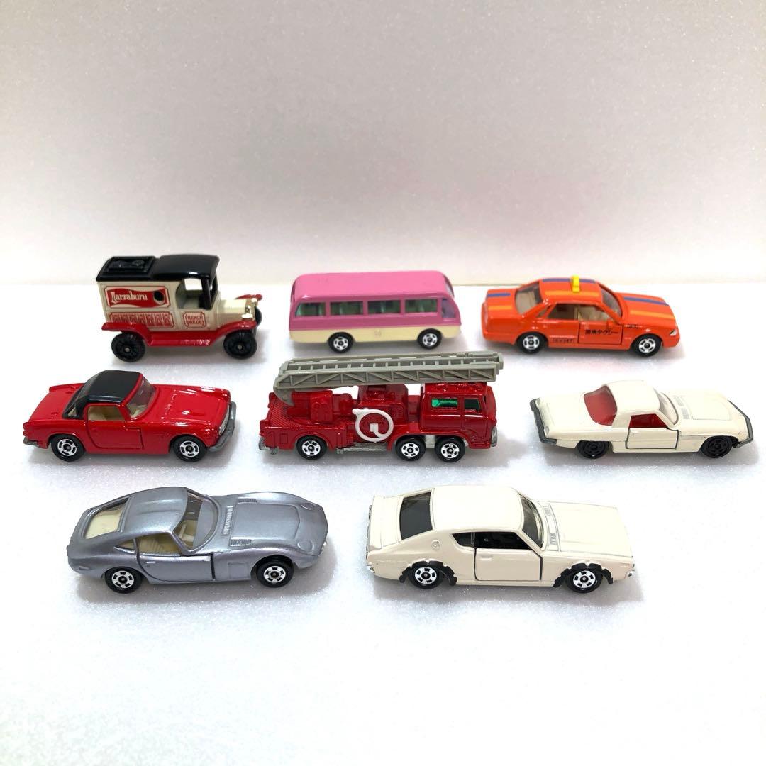 【トミカ・日本製・当時物】 【黒箱・青箱】8台・ ルース品・美品