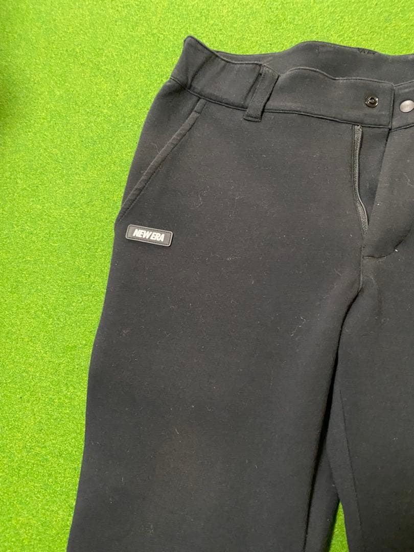実寸】 ニューエラゴルフ 伸縮性あり　テーパードパンツ ブラック M