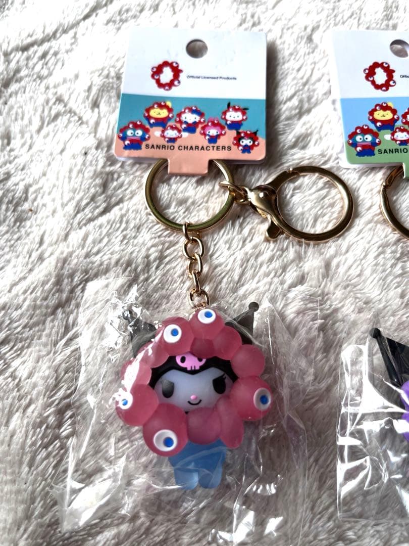 本日限定値引】3個★クロミ　サンリオミャクミャク推しカラー＆パステルキーホルダー