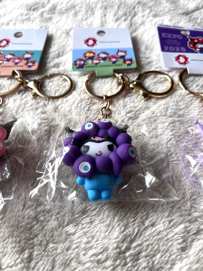 本日限定値引】3個★クロミ　サンリオミャクミャク推しカラー＆パステルキーホルダー