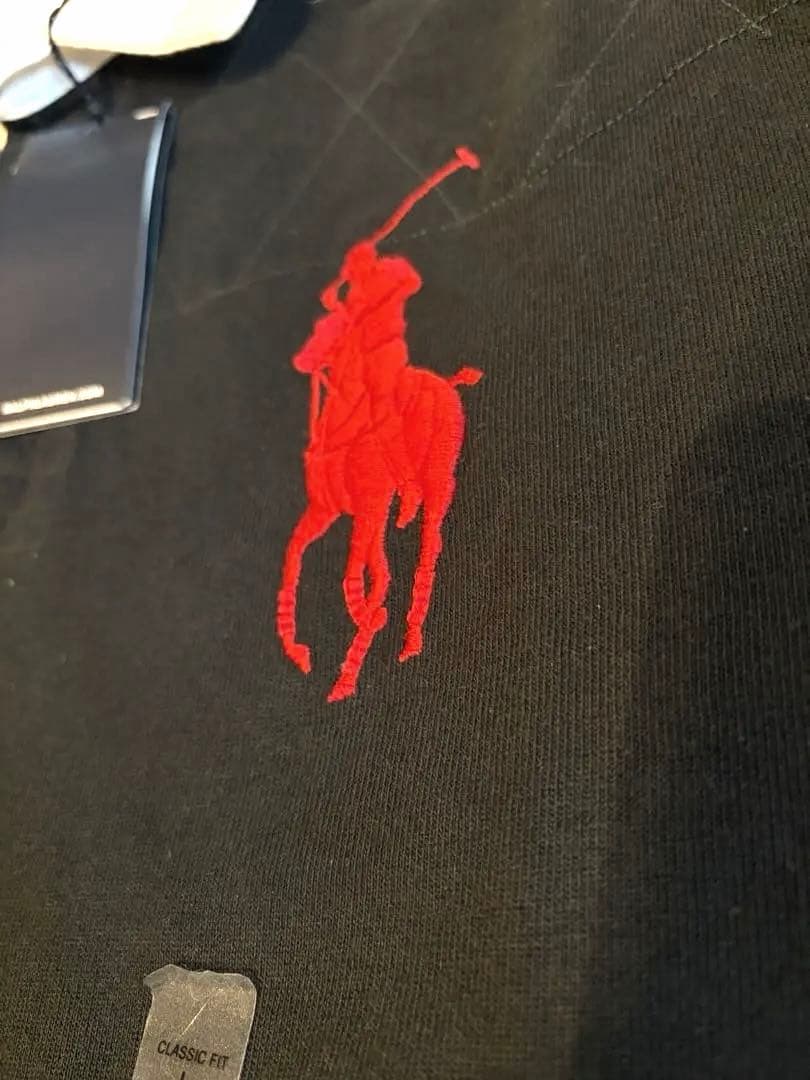 新品Polo Ralph Lauren ブラック ラガーシャツ Lサイズ