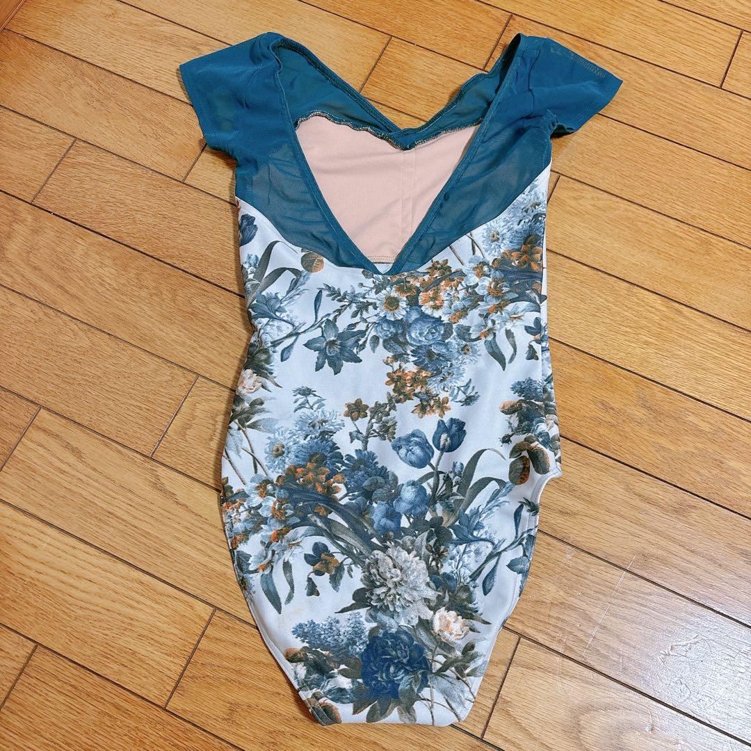 バレエ　花柄 レオタード