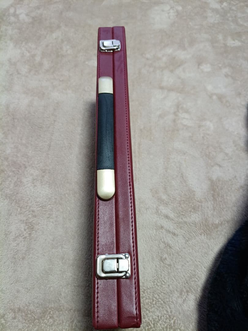 【新品】17弦の琴柱入れ 琴　ワインレッド　小豆色