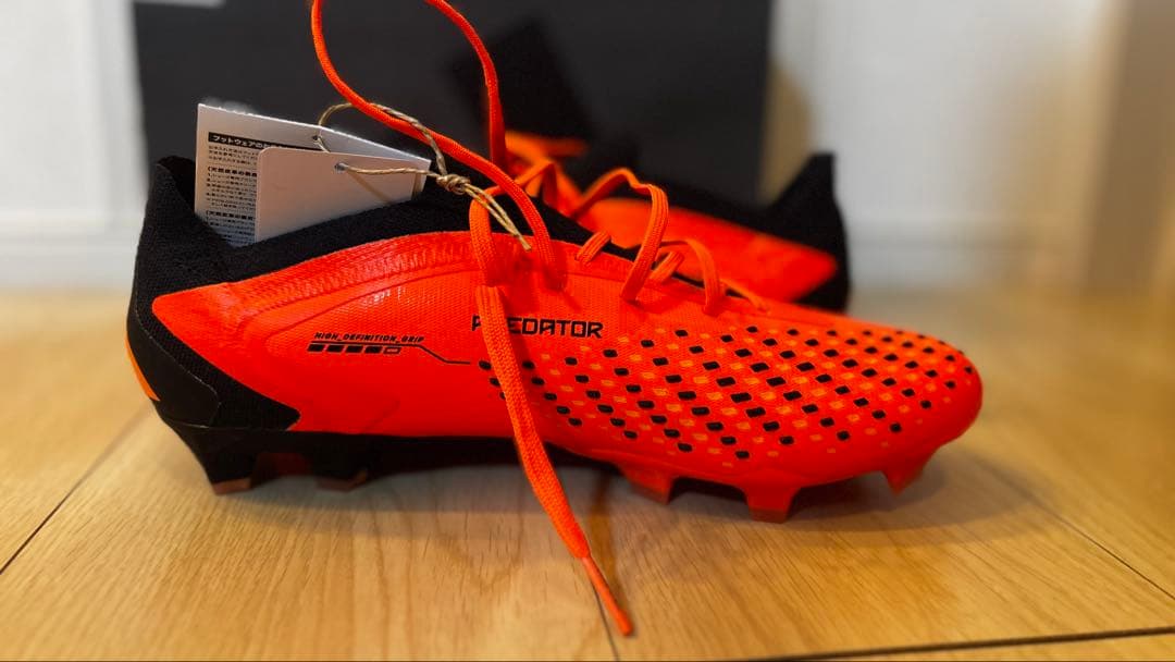 adidas GW7071 サッカーシューズ・スパイク オレンジ/ブラック