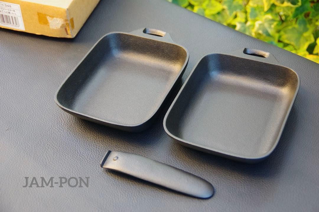 【新品/未使用/長期保管品】盛栄堂/南部鉄器 ちょこっと鍋2個セット F-348