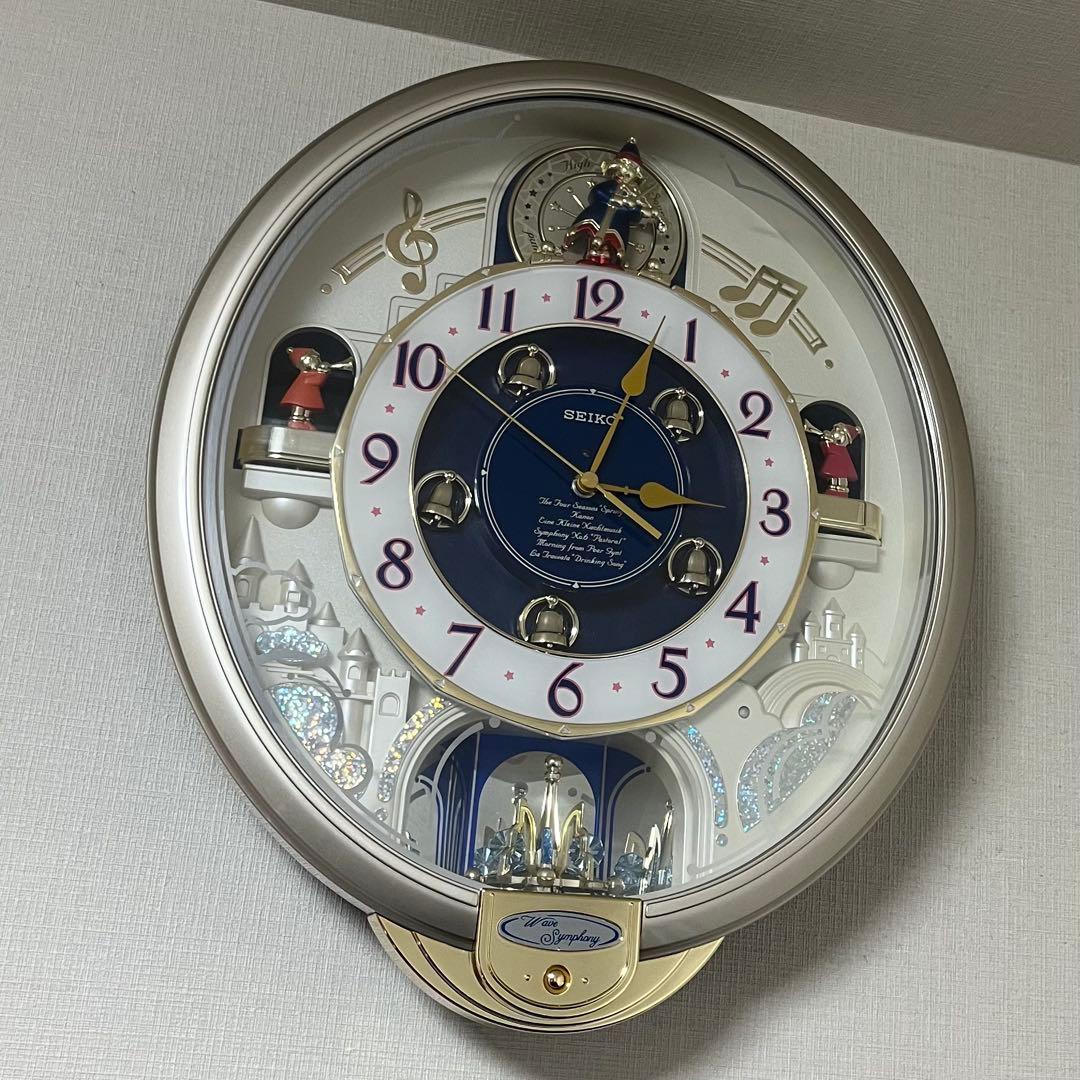 美品　SEIKO 壁掛け　からくり時計　ウエーブシンフォニー　RE555