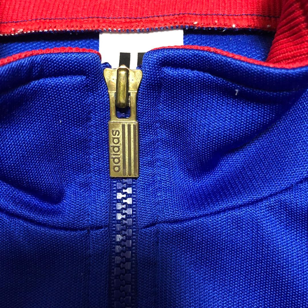90's adidas 希少サイズXOトリコロール 3本ライン ジャージ