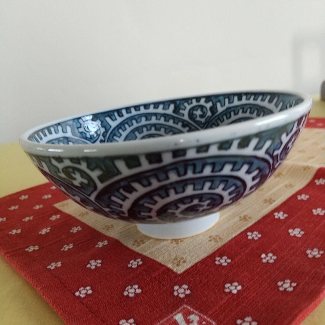 源右衛門☆染付章魚唐草濃 飯椀