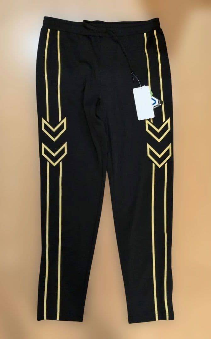 新品　サイズＬ　ヒュンメル トラックジャージボトム L ブラック/イエロー