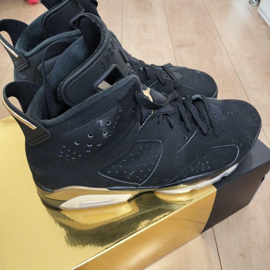Air Jordan 6 ブラック/ゴールド US9.5