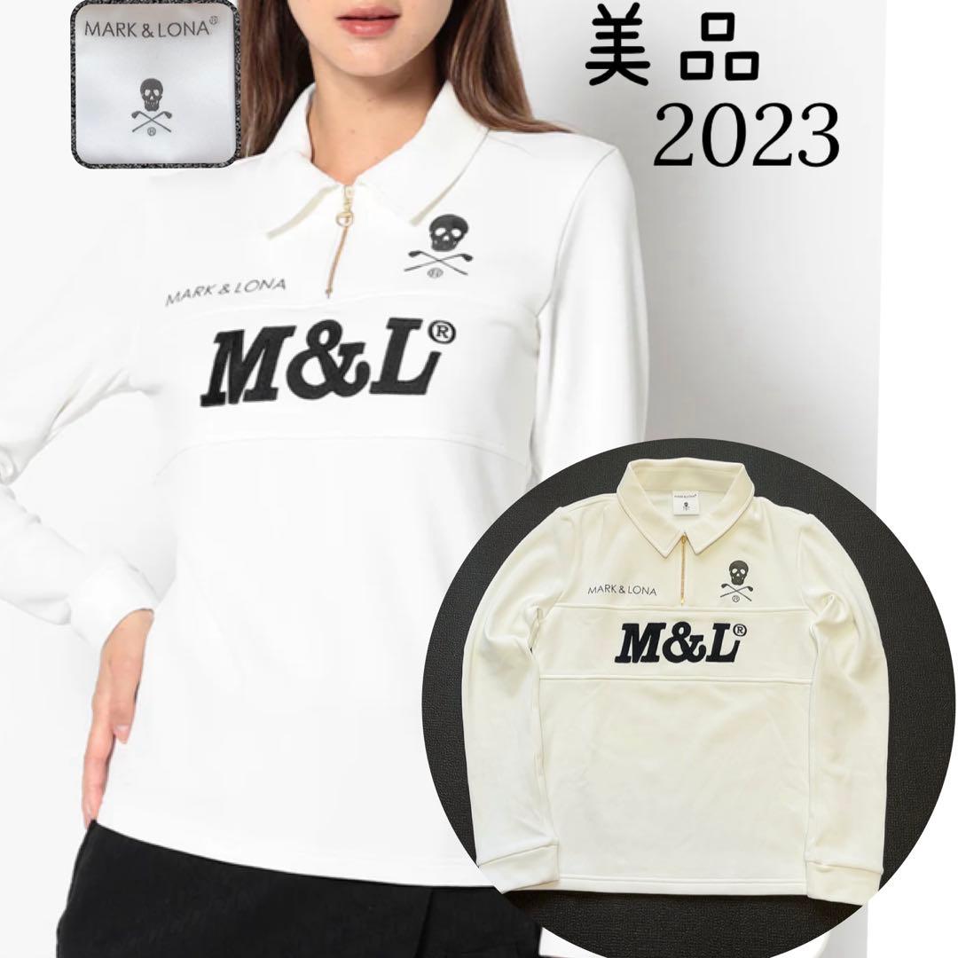 美品　2023　マークアンドロナ エスカレード ハーフジップ フリース ポロ