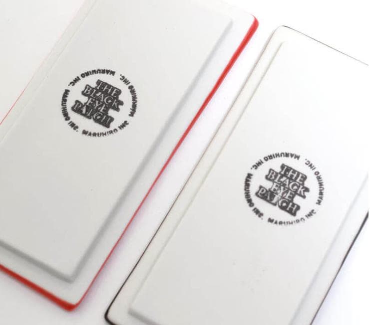 black eye patch マルヒロ 取扱注意 case 赤黒セット