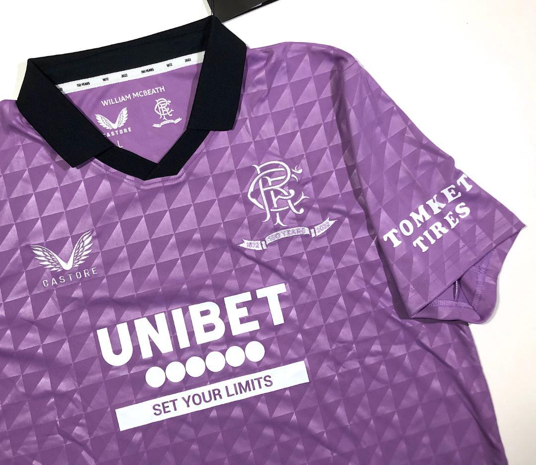 タグ付き　CASTORE　ユニフォーム　スコットランド　グラスゴーレンジャーズ