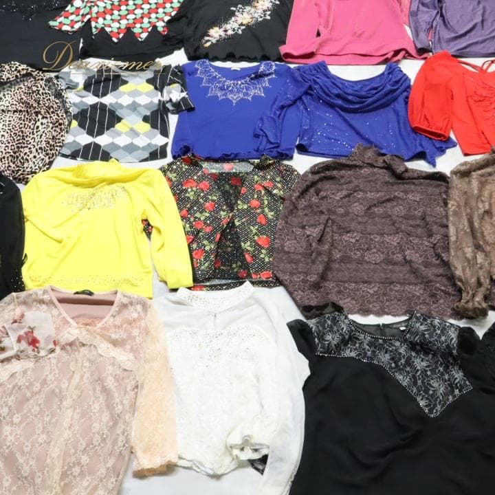 美品 社交ダンス衣装 レッスン着 40点 セット まとめ売り ブラウス トップス