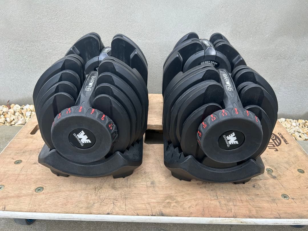 【引取歓迎】BARWING 可変式ダンベル 40kg ダンベル ペア