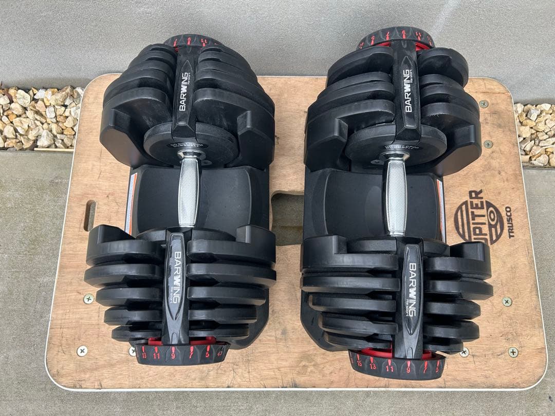 【引取歓迎】BARWING 可変式ダンベル 40kg ダンベル ペア