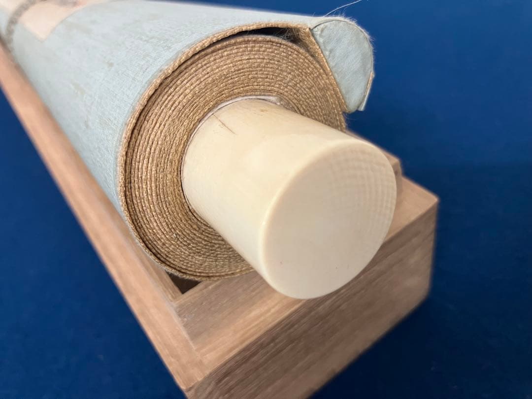 三条実美【自画賛】書画　絖本　掛軸　識箱　2重箱