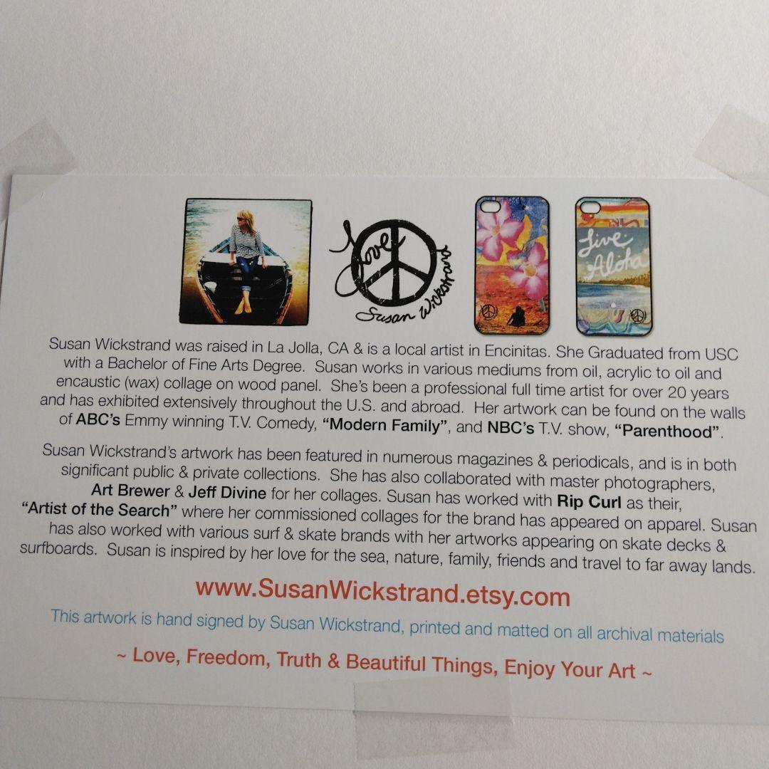絵画 Susan Wickstrand LIVE ALOHA