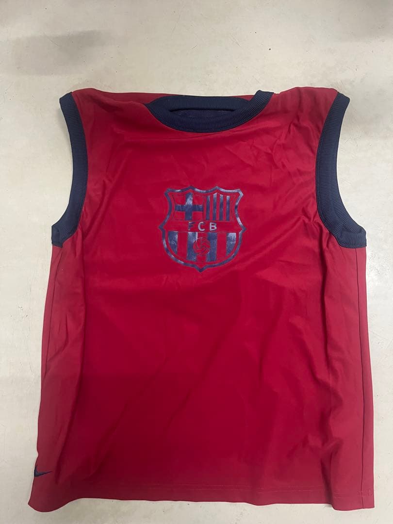 FC Barcelona Nike メッシュシャツ ネイビー レッド
