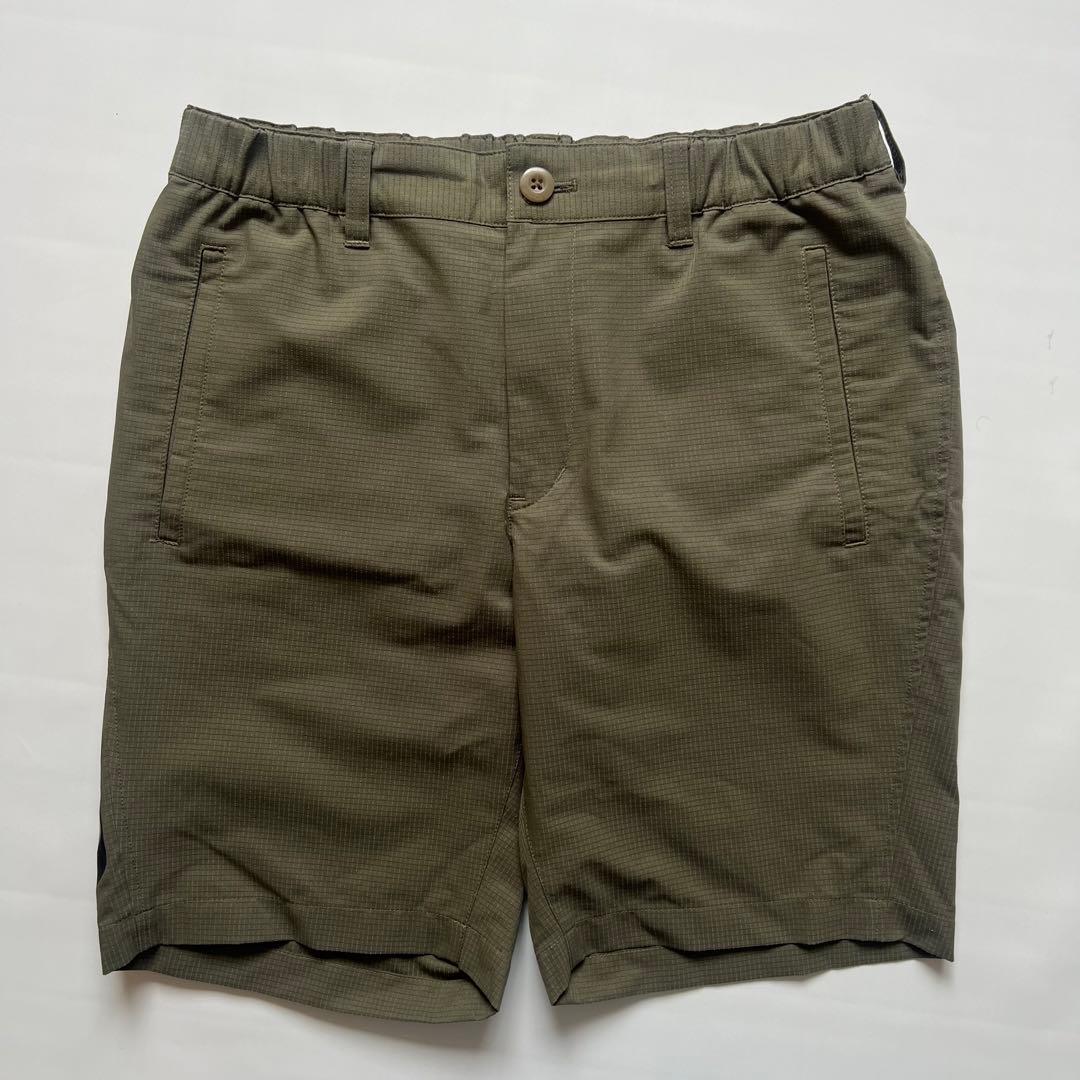 BEAMS GOLF ビームスゴルフ　ハーフパンツ　ロゴ　カーキ　メンズ　S