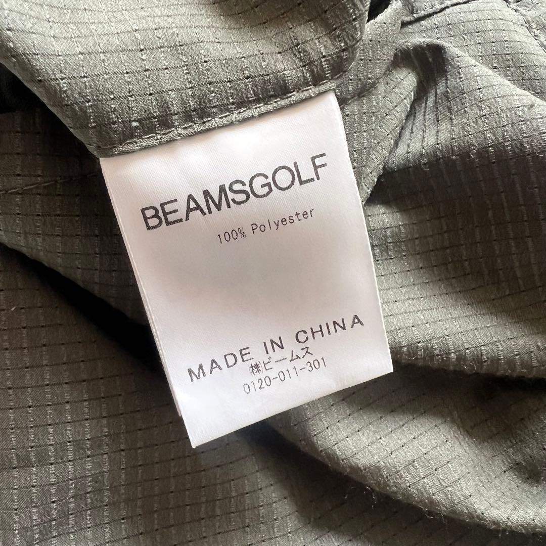 BEAMS GOLF ビームスゴルフ　ハーフパンツ　ロゴ　カーキ　メンズ　S