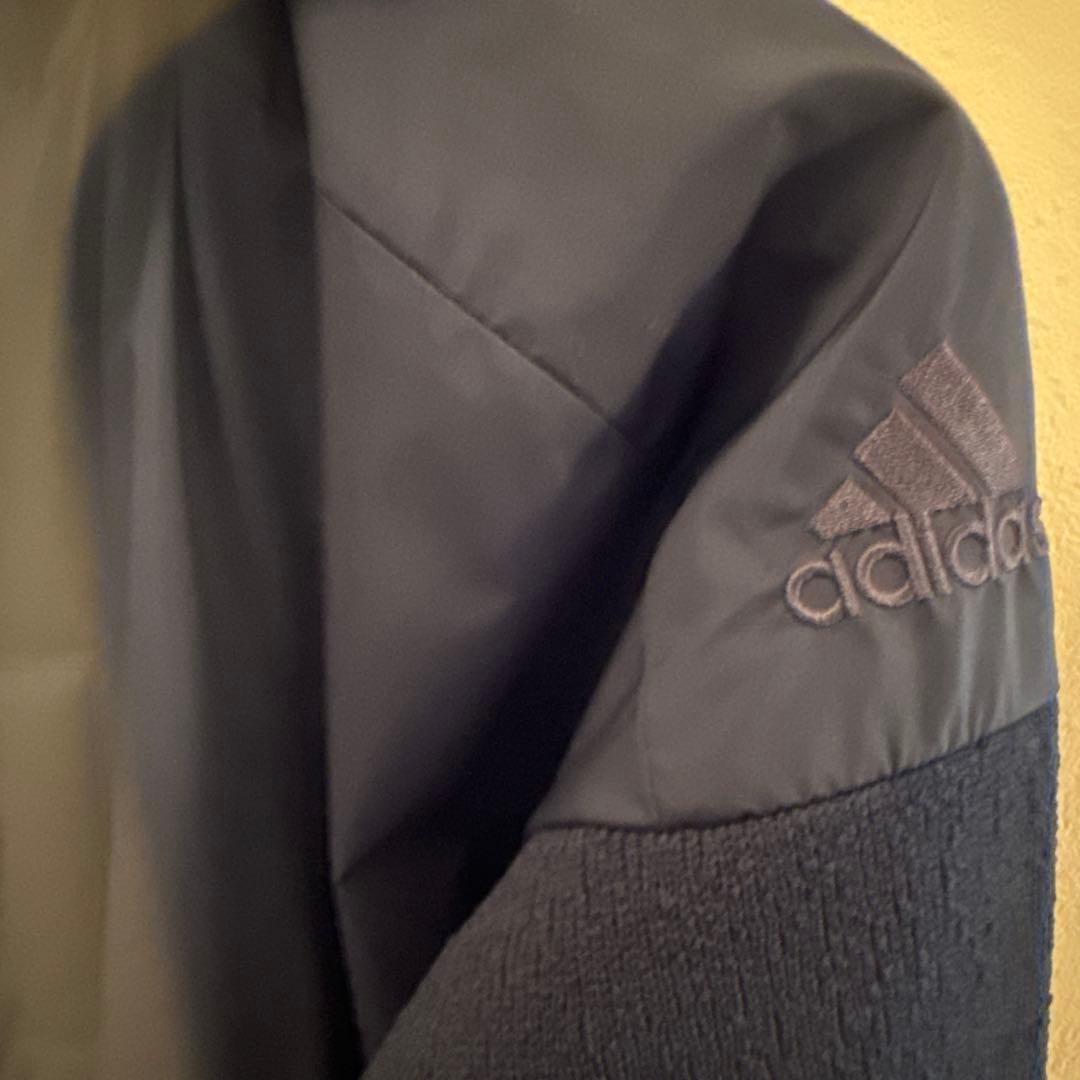 新品　値札付　adidas ファブリックミックス　フルジップパーカー M
