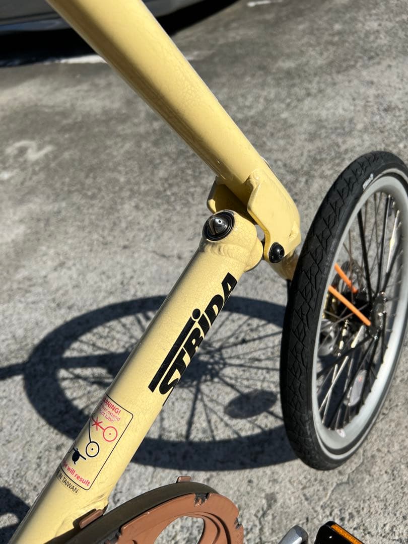 【日曜日まで限定価格】STRiDA SX カスタム　18インチ　クリーム