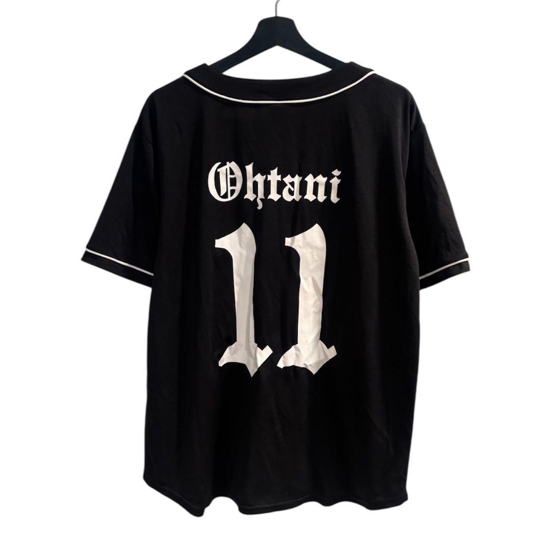【美品】北海道日本ハムファイターズ #11 大谷翔平 ベースボールシャツ