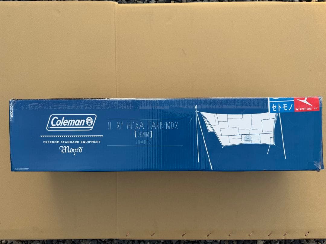 クリーニング済 Coleman コールマン インディゴレーベル ヘキサタープ