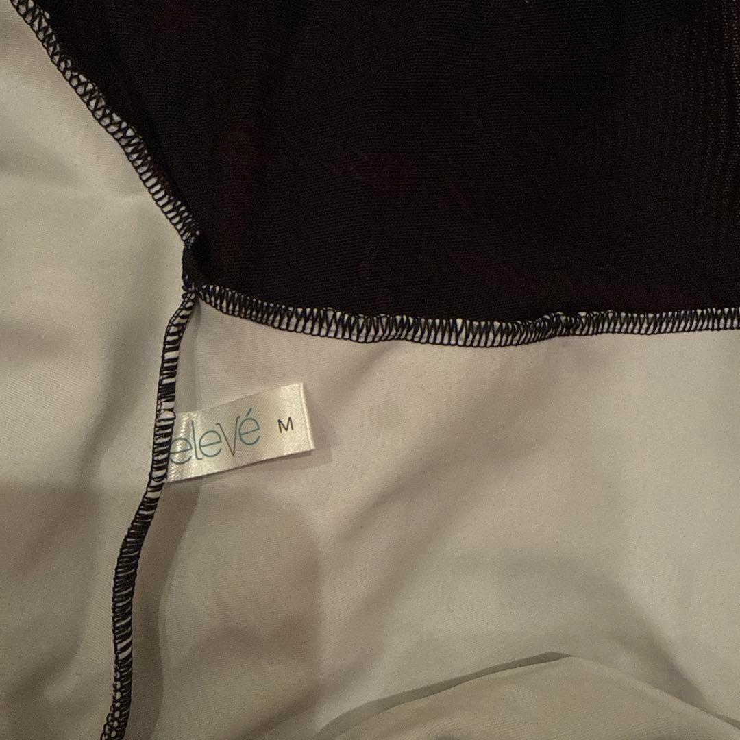 エレべEleve Dancewear Vネック チェック柄 レオタード Mサイズ