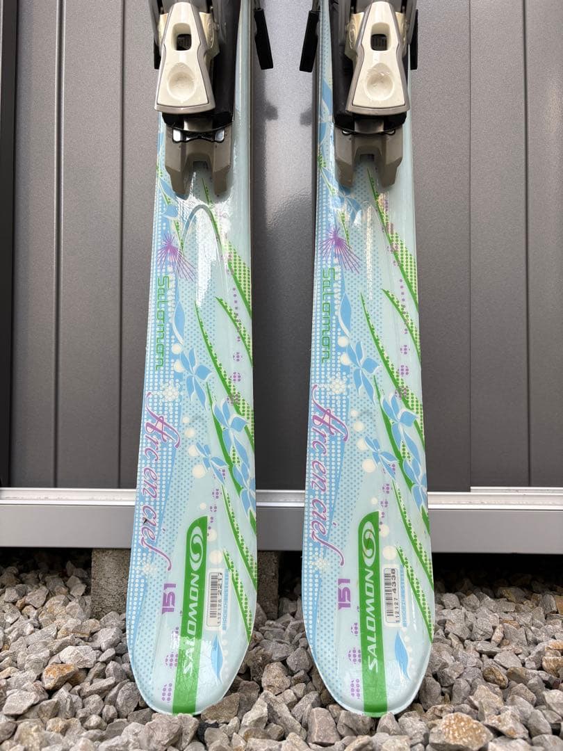 サロモン Arc en ciel 151cm　ツインチップスキー ビンディング付