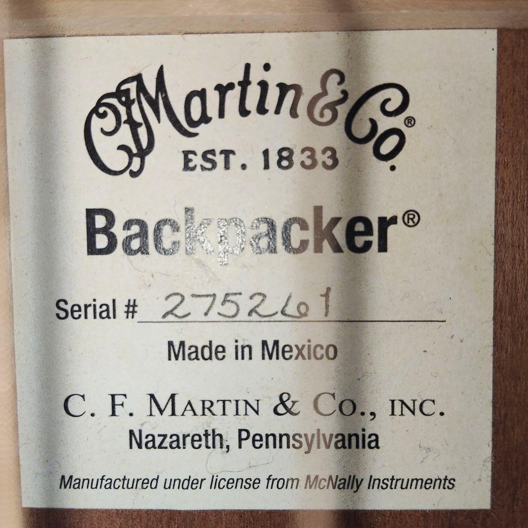 美品 Martin Backpacker アコースティックギター
