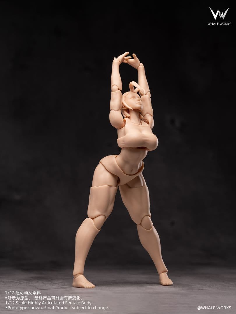 WHALE WORKS 1/12 白肌　ボディ　RIN 凛　眼球可動式ヘッド