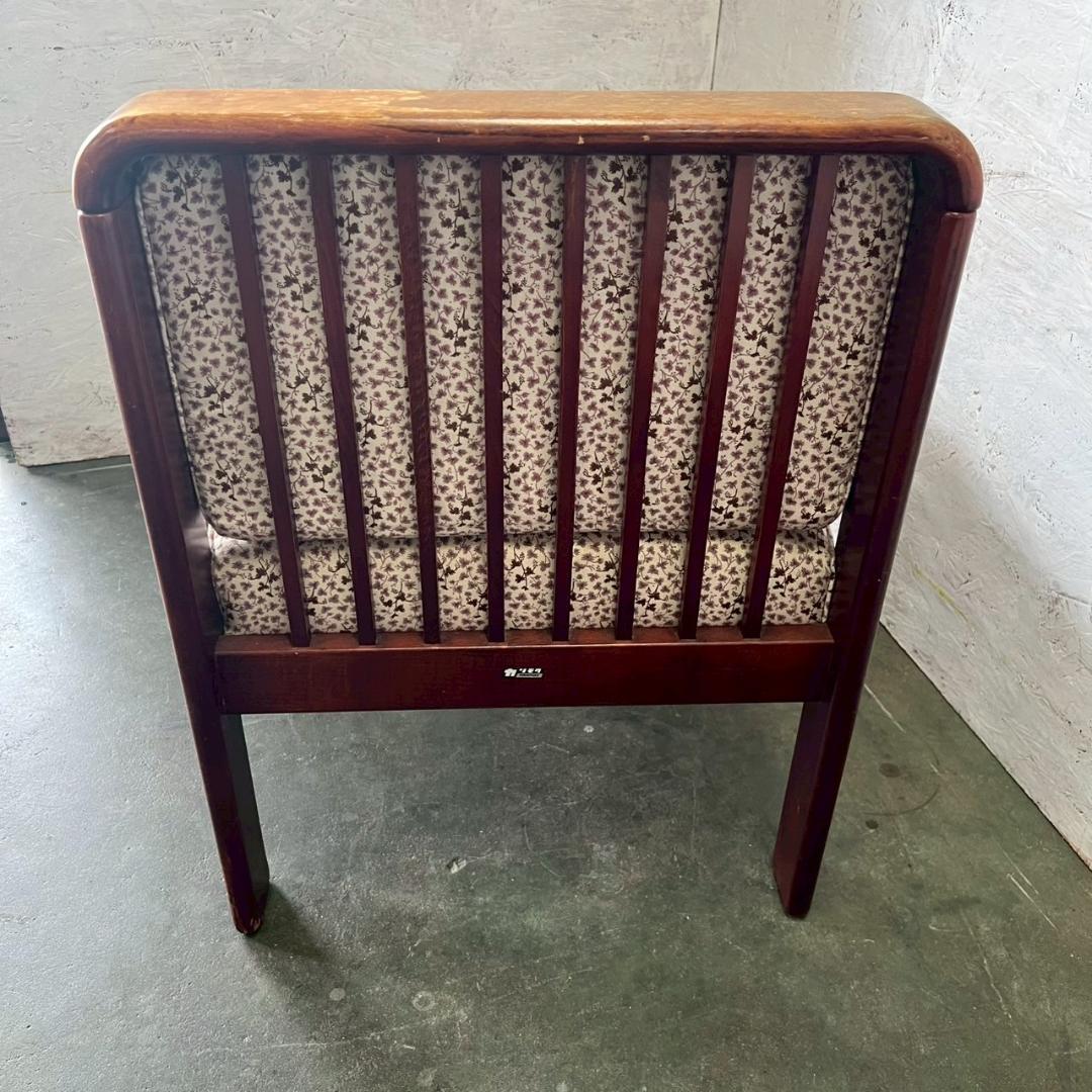 カリモク 1人掛けソファ ダイニングチェア ヴィンテージ家具 ① Y1954
