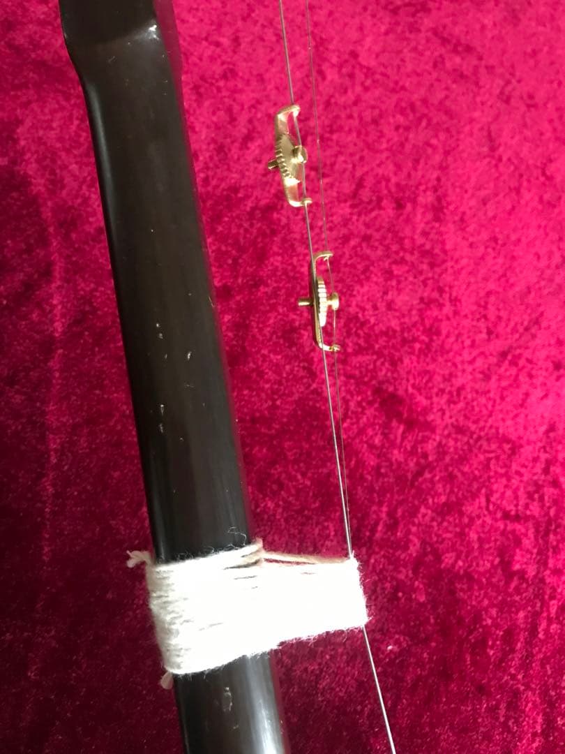 格安・二胡★中古品★錦蛇本皮★黒檀★必需品揃い★音など確認済み