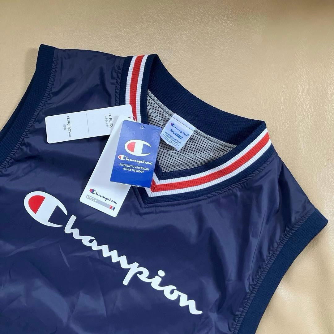 【未着用】 Champion メンズ 撥水 ストレッチ ベスト XL タグ付