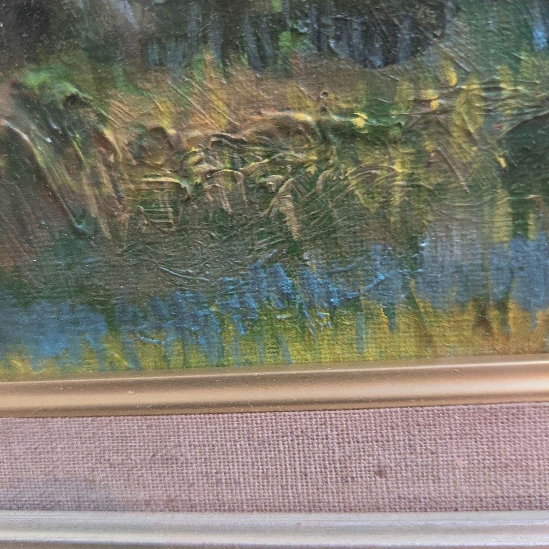 【美品】油彩画 額縁付属【白馬鑓ヶ岳】 F8 号サイズ