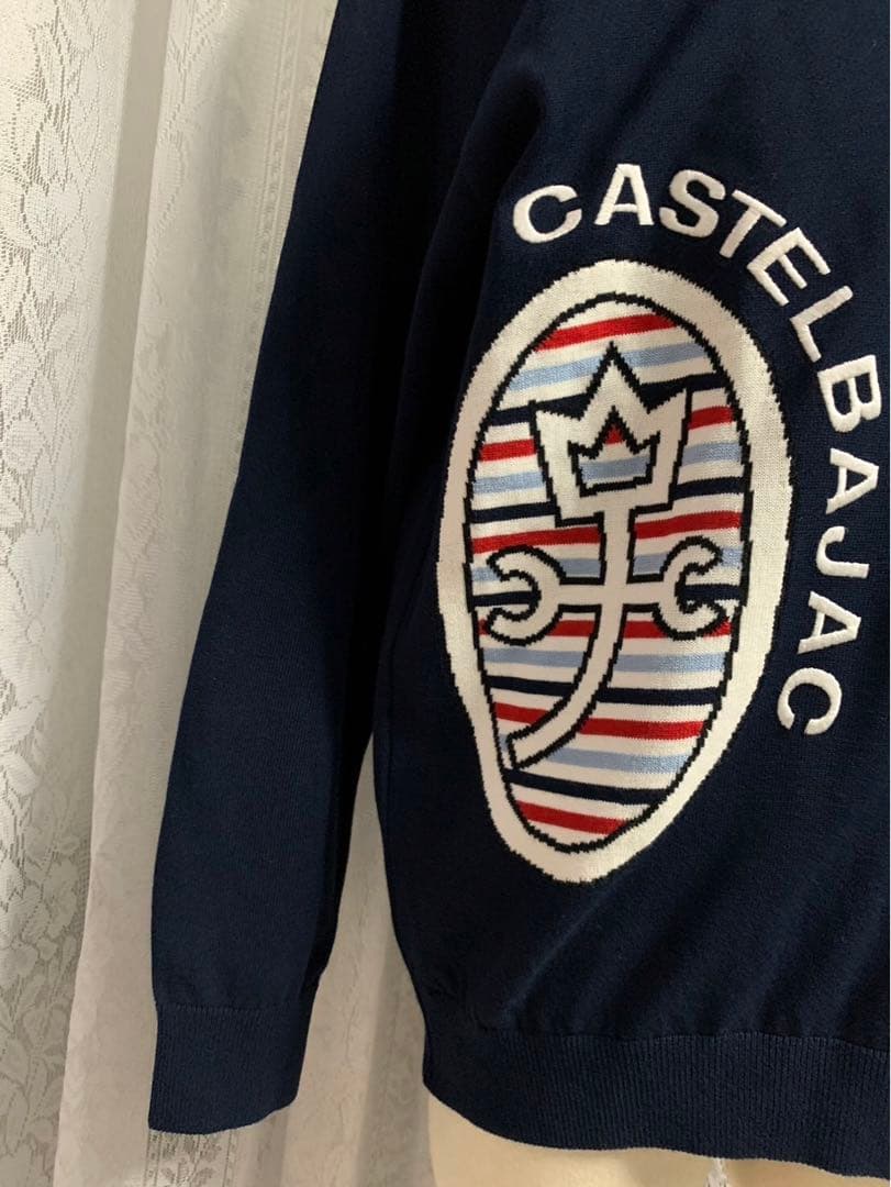 CASTELBAJAC GOLF 長袖　ニット　セーター　刺繍デカロゴ　サイズ5