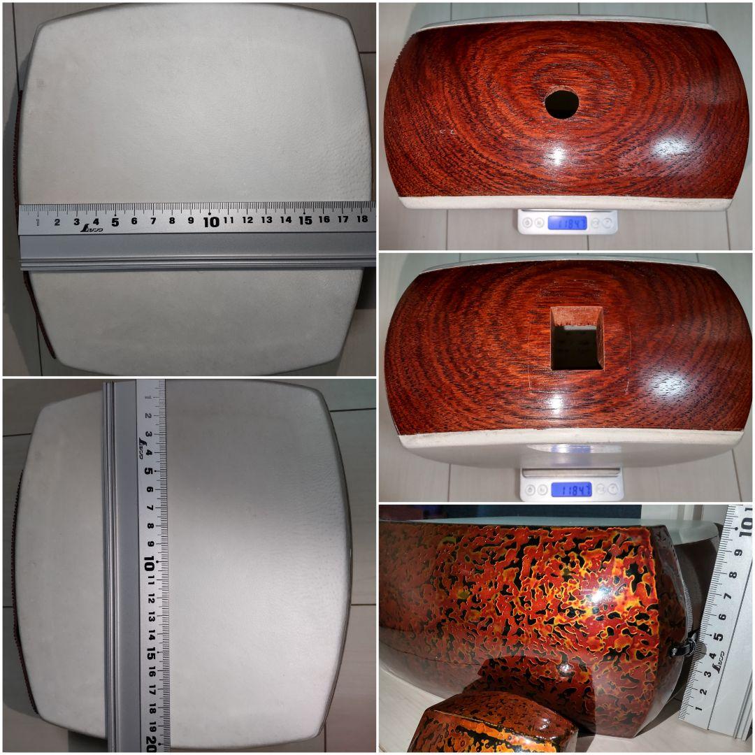 総重量2005g 地唄三味線 沈み紅木棹821g K18金細 特許印 子持ち綾杉