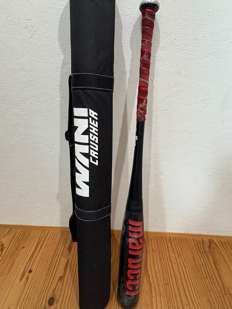 marucci ワニクラッシャー【赤ワニ】軟式バット 80cm ケース付き
